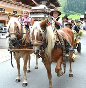 Umzug beim Hinterglemmer Bauernmarkt